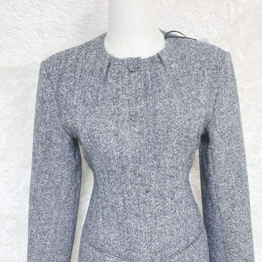 JOSEMOON CLASSIC TWEED MINI DRESS 36 グレー