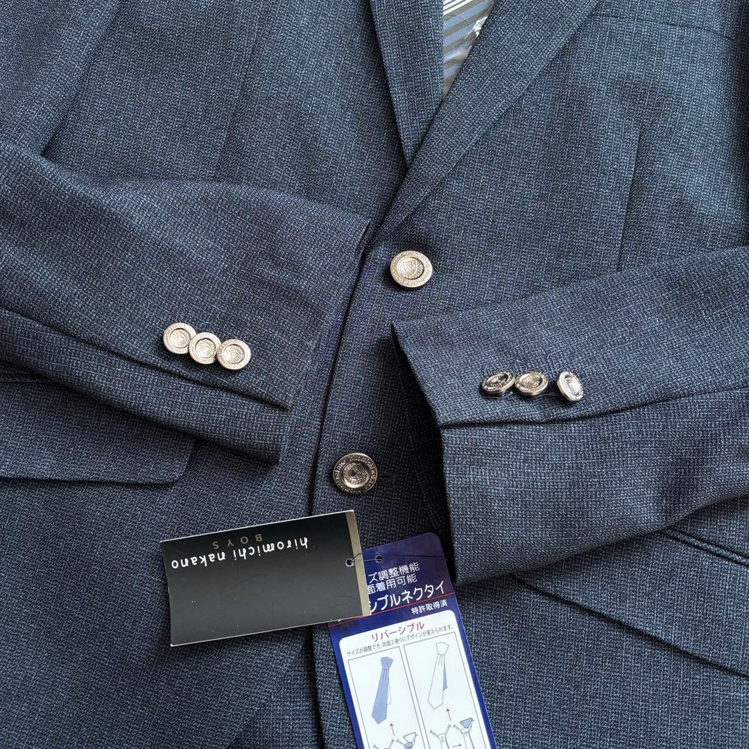 【新品】 キッズフォーマル スーツ 160 卒業式 男の子 完品 ネイビー
