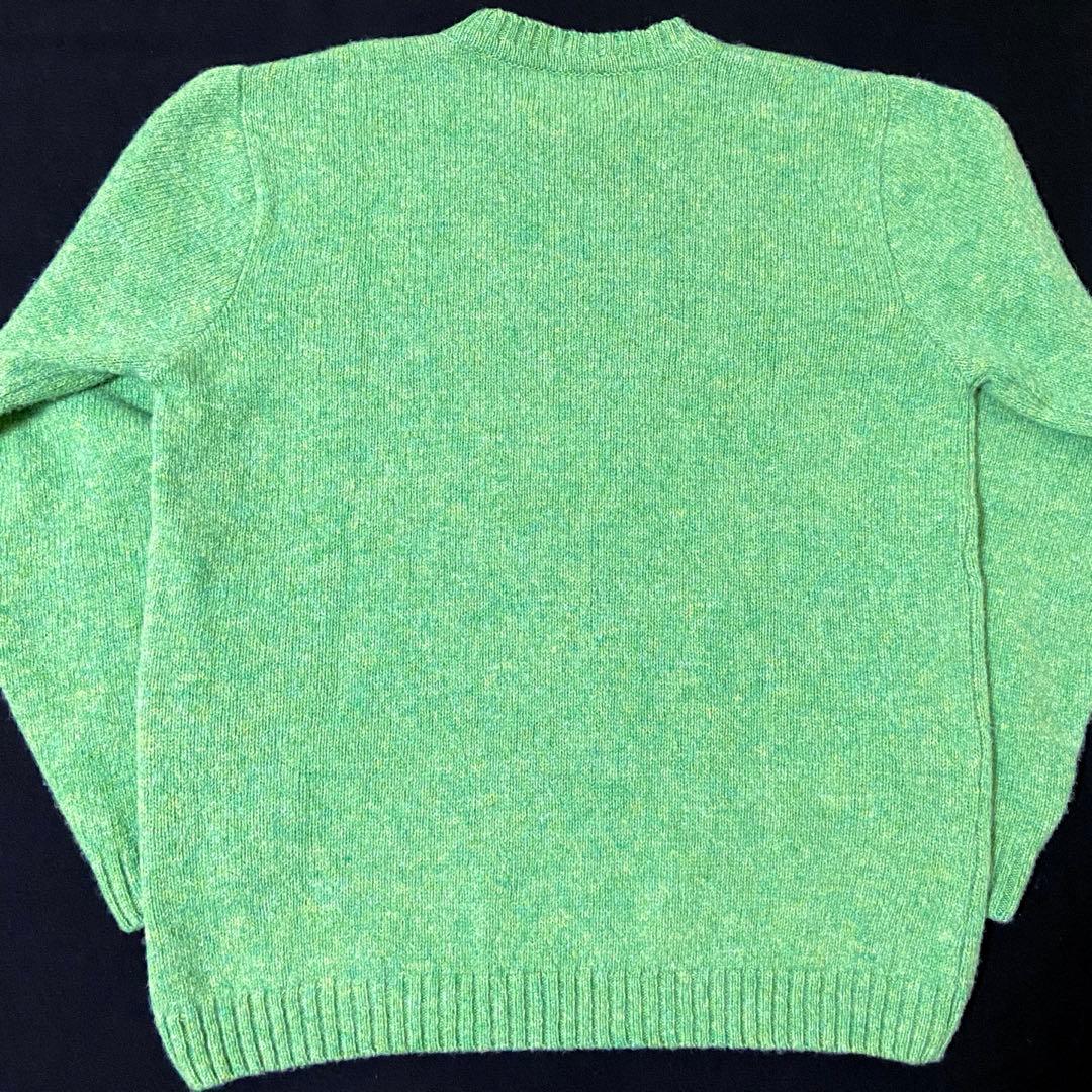 INVERALLAN シェットランドセーター セットインスリーブ 英国製　ミント