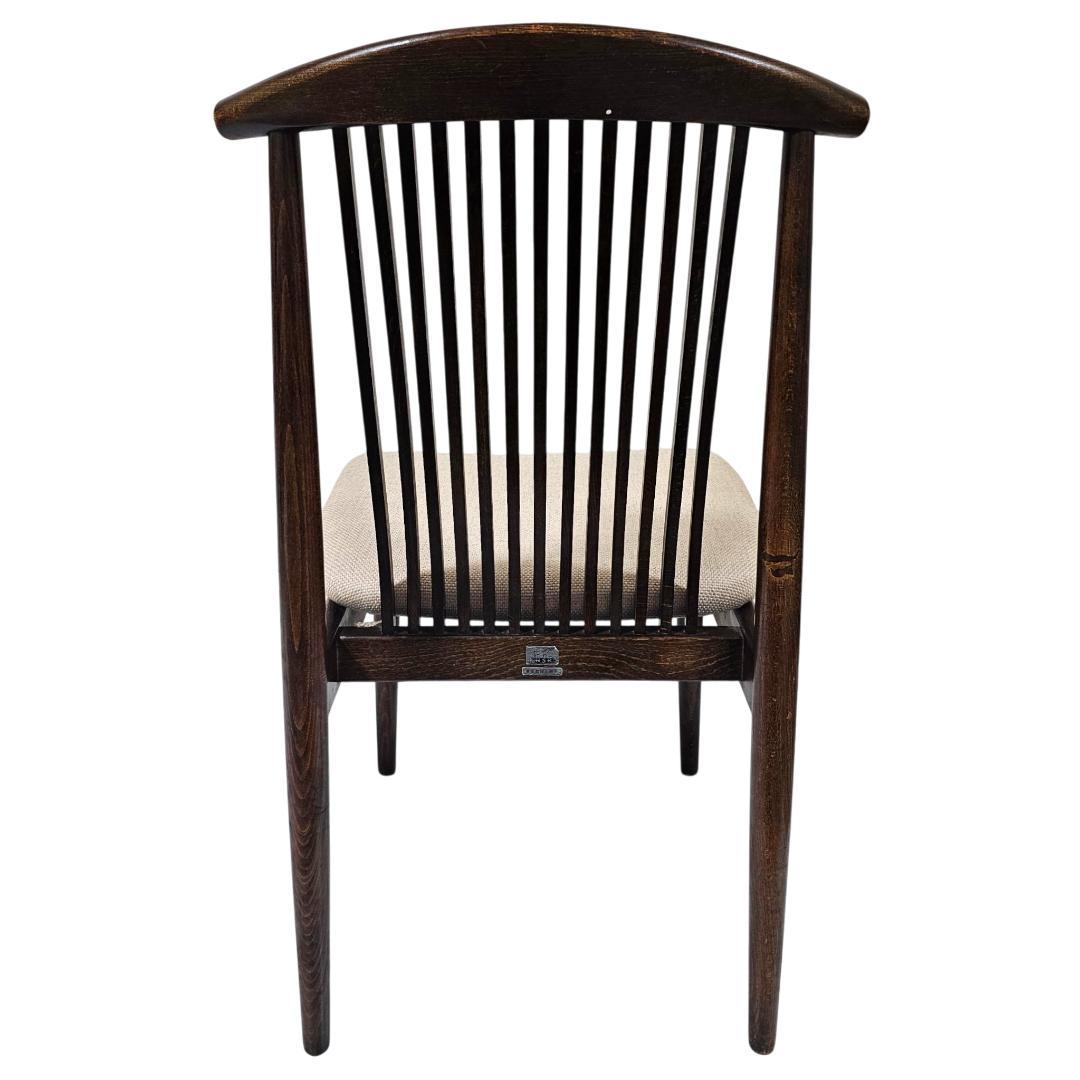 希少 旧ロゴ 飛騨産業 ダイニングチェア① スピンドルバック オールドキツツキ