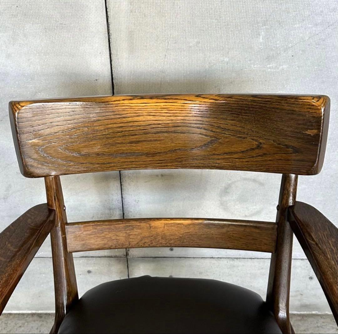 ✦昭和レトロ✦KASHIW 柏木工 アームチェア ウィンザーチェア 座面張替加工