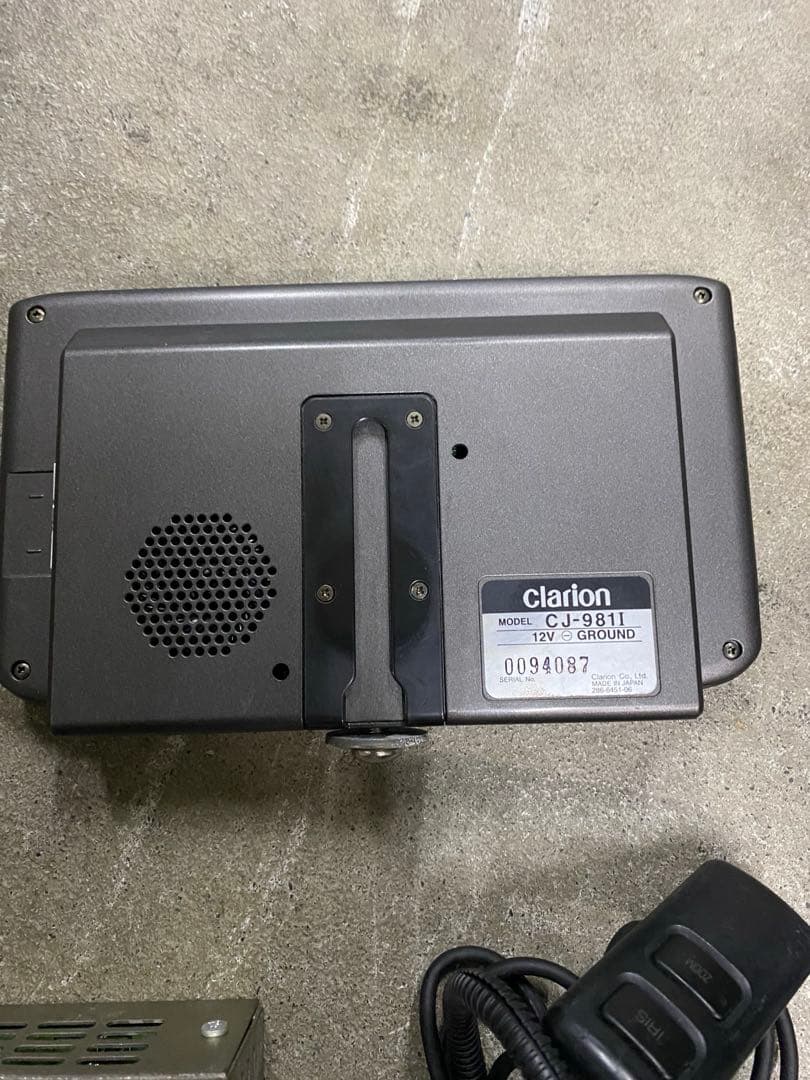 クラリオンバックカメラ用モニター、パワーボックス　中古CJ981i