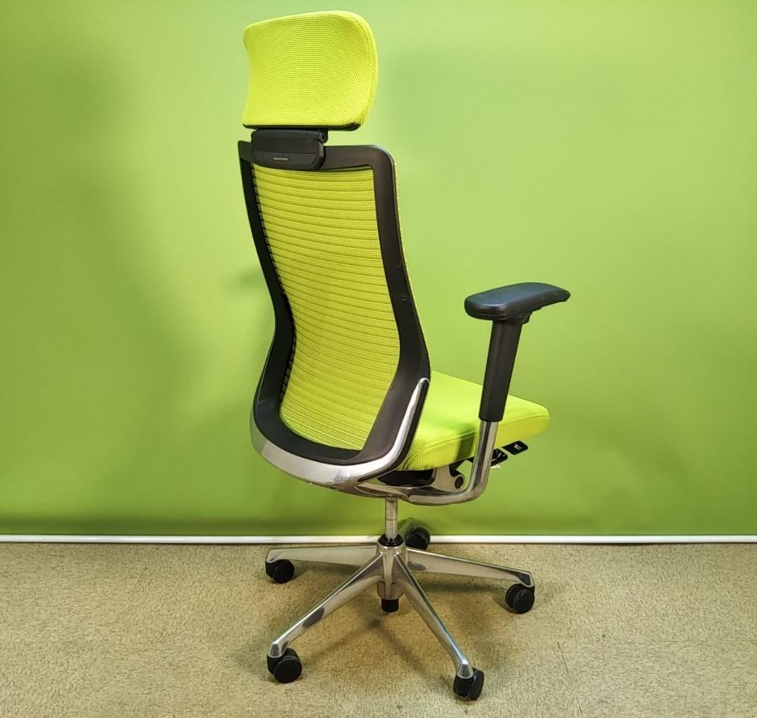 ah　オカムラ　コーラル　ライムグリーン　2018年 エクストラハイバック 中古