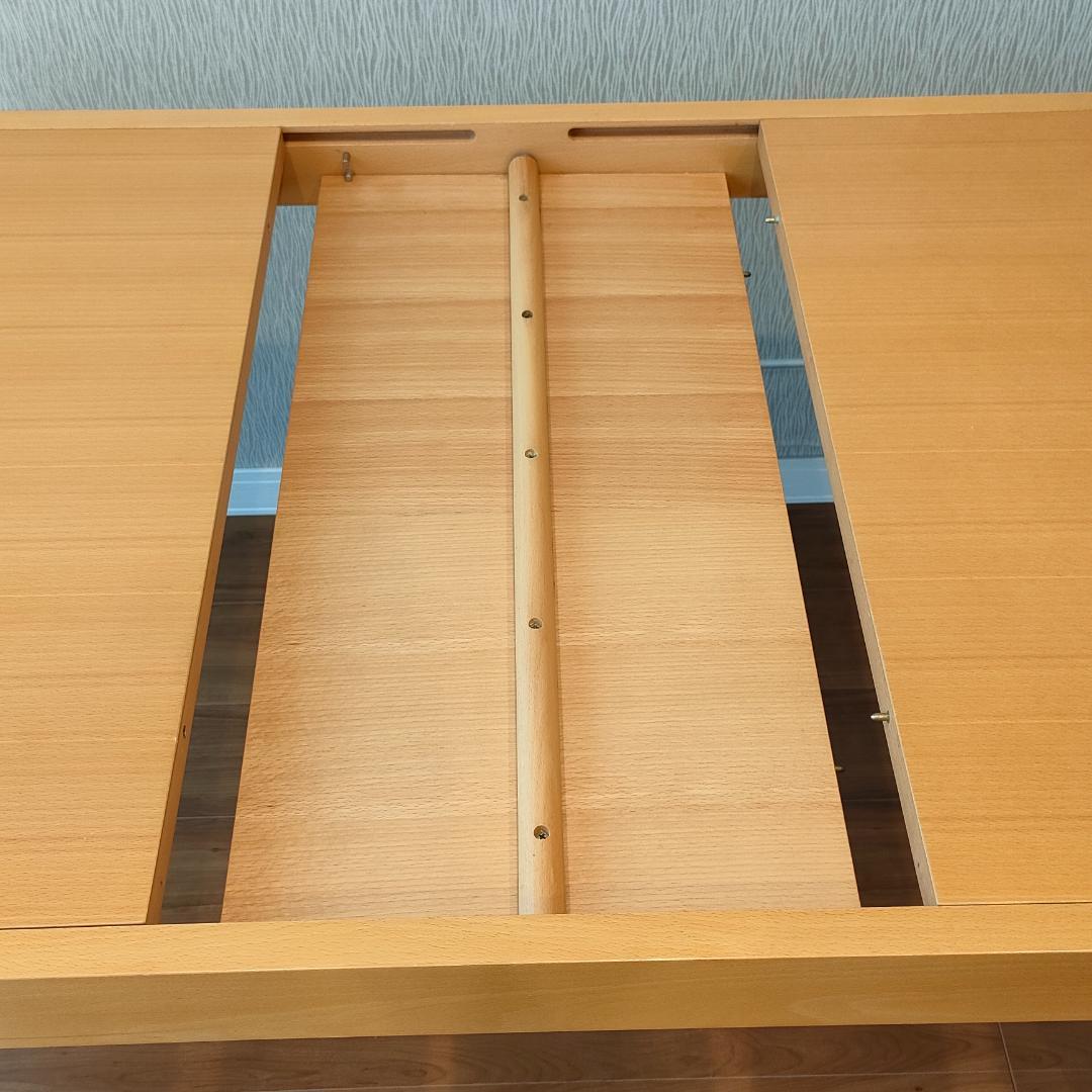 希少　天板回転式　ダイニングテーブル　エクステンションテーブル　ナチュラル