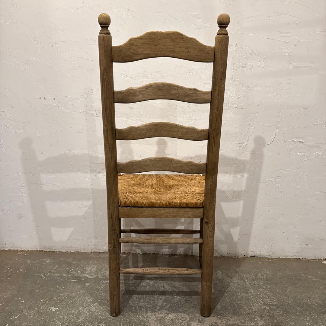 Saminaru様ダイニングチェア　カフェチェア　藁座面　剥離　3