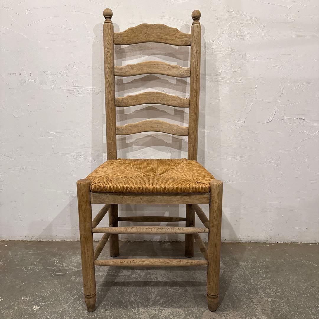 Saminaru様ダイニングチェア　カフェチェア　藁座面　剥離　3