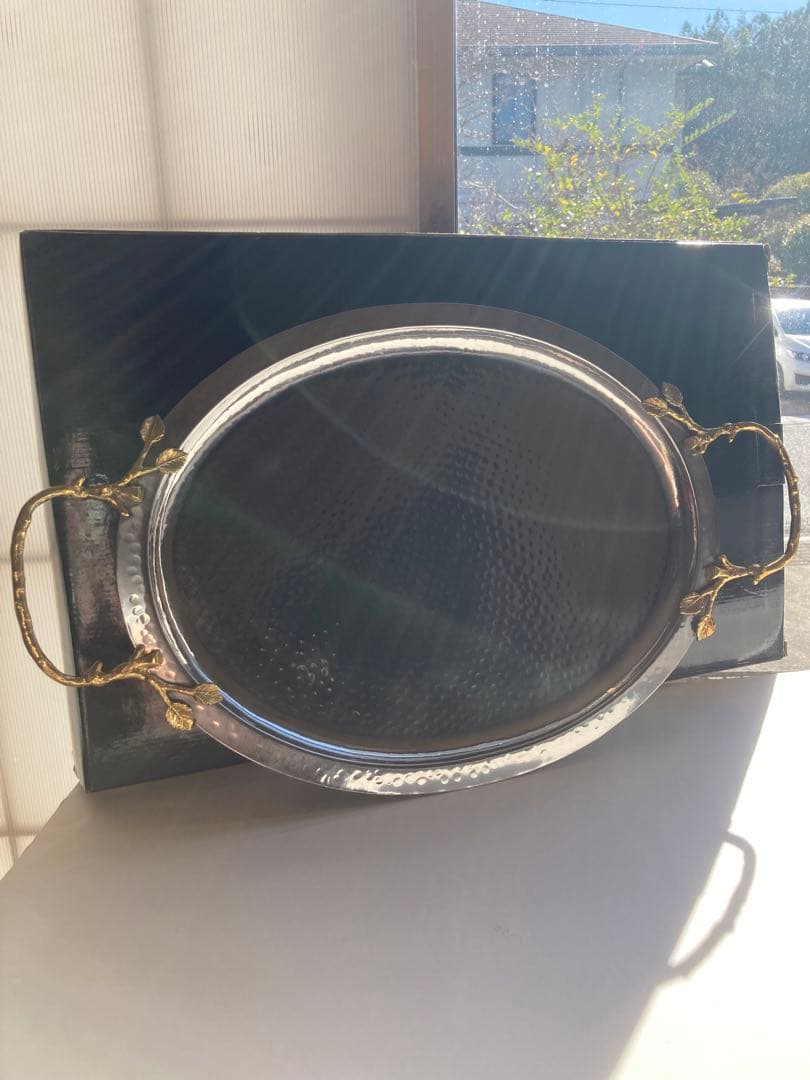 【新品未使用】Bernardo Bellini シルバー トレー お盆