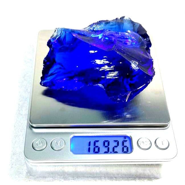 ☆気品ある輝き☆アンダラクリスタル ロイヤルブルー☆天然ガラス