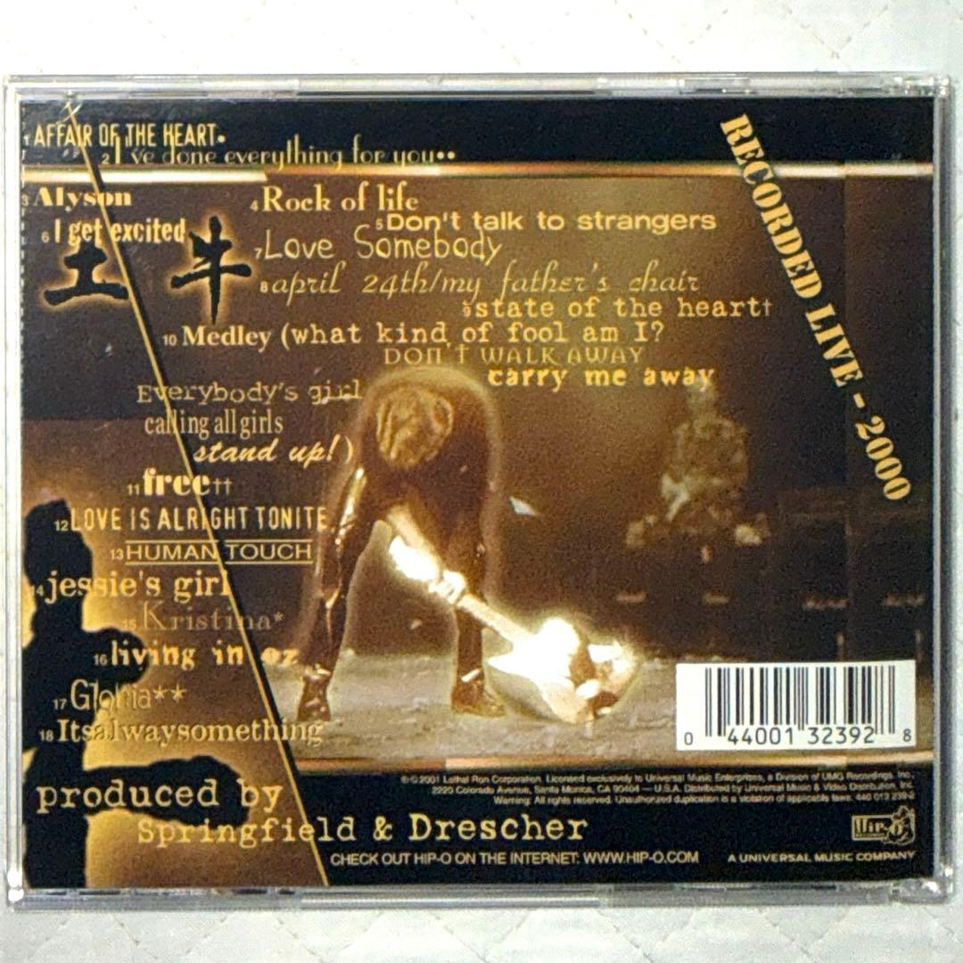 リック・スプリングフィールド/THE GREATEST HITS...ALIVE