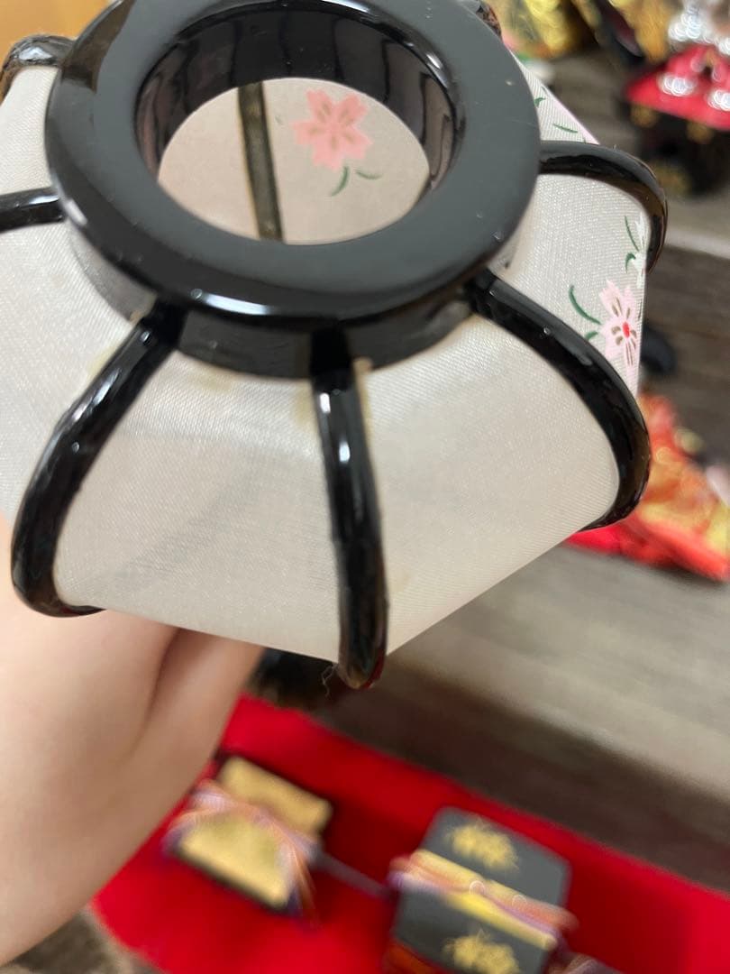 三段ひな祭り雛人形セット 正絹西陣織