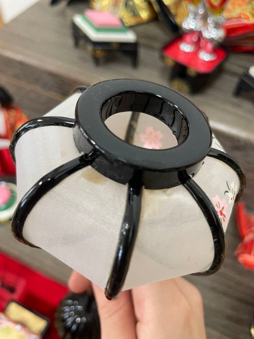 三段ひな祭り雛人形セット 正絹西陣織