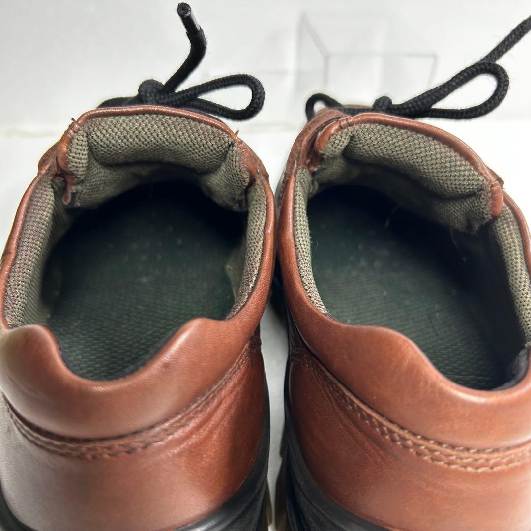 極美品 ECCO 日本製 ゴアテックス モックトゥシューズ ブラウン 防水 革靴